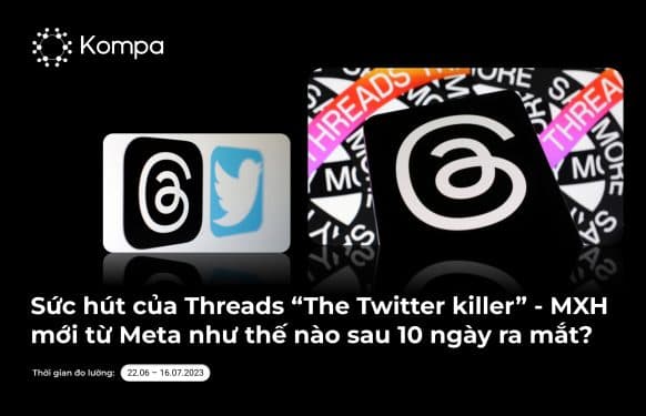Sức hút của Threads “The Twitter killer” – MXH mới từ Meta – như thế nào sau 10 ngày ra mắt?